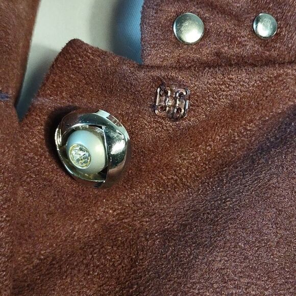 KB Stella Louise Roy Faux Suede Studded Coat - Picture 7 of 11